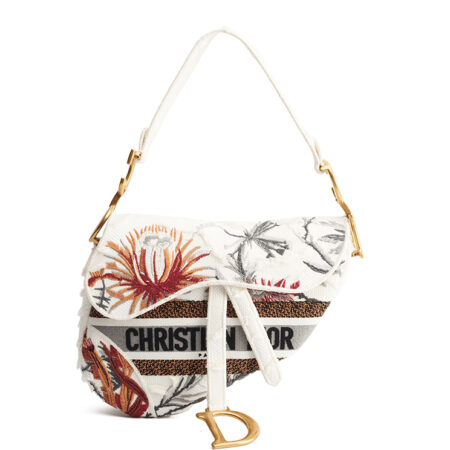 Dior Saddle Medium ‘Camouflage Flowers’