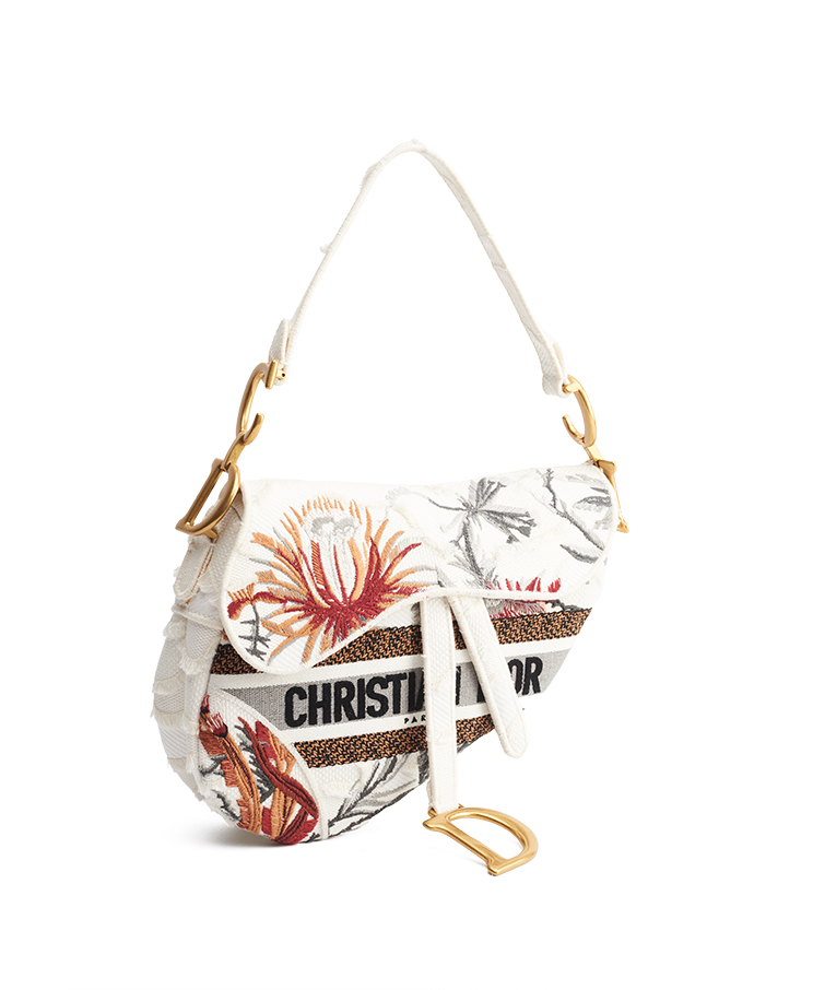 Dior Saddle Medium ‘Camouflage Flowers’