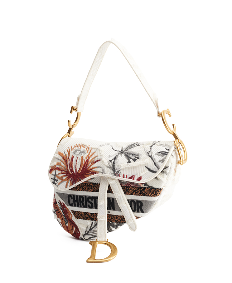 Dior Saddle Medium ‘Camouflage Flowers’