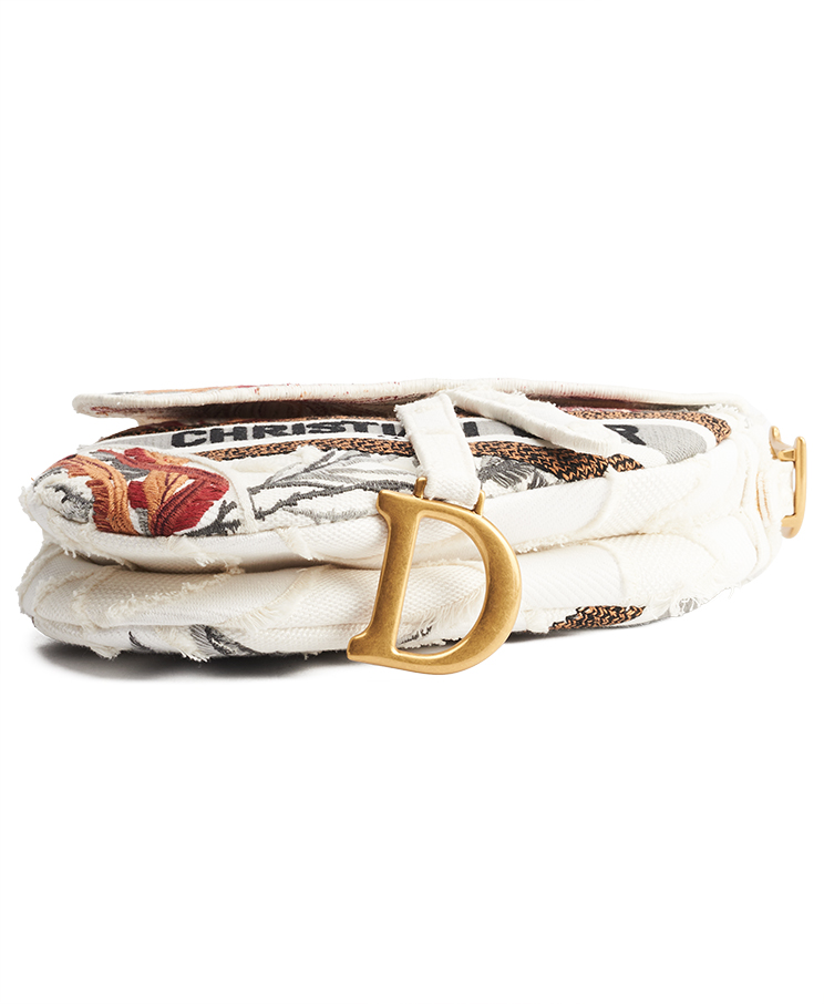 Dior Saddle Medium ‘Camouflage Flowers’