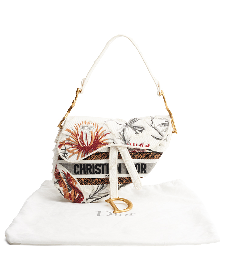 Dior Saddle Medium ‘Camouflage Flowers’