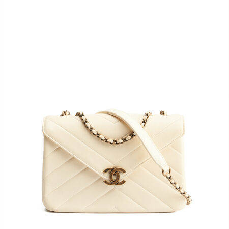 Chanel Chevron Envelope Flap Bag Small