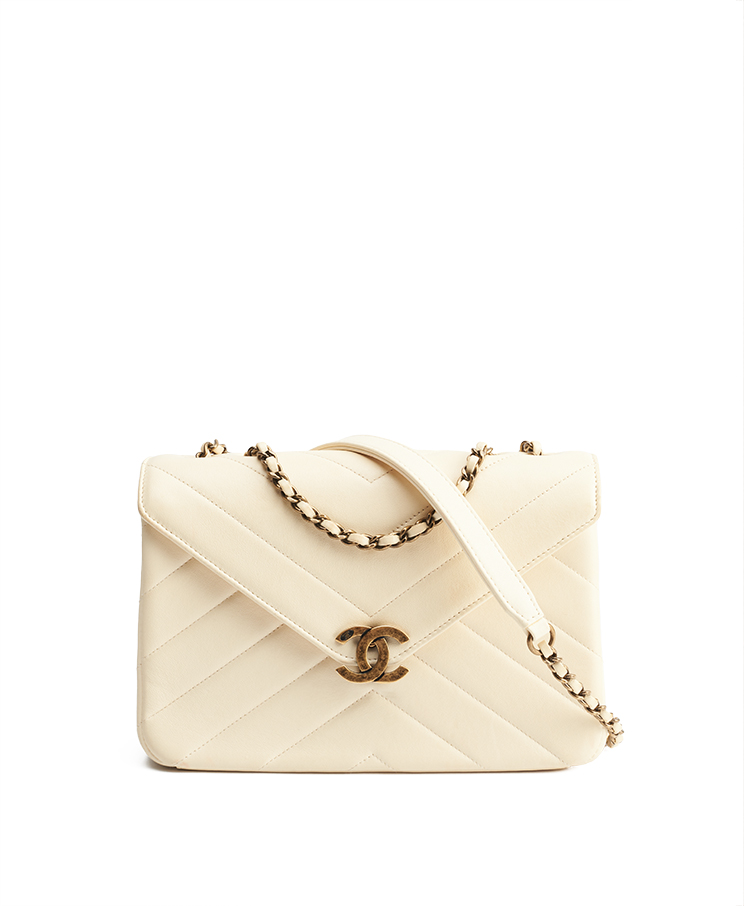 Chanel Chevron Envelope Flap Bag Small