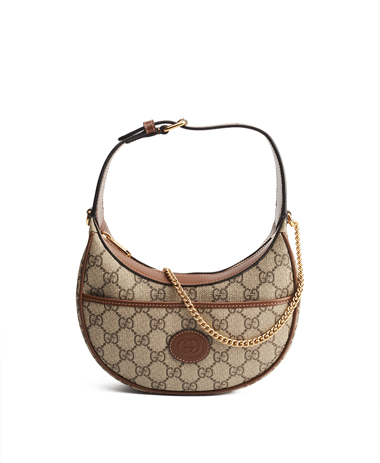 Gucci Ophidia Half-Moon Bag Mini