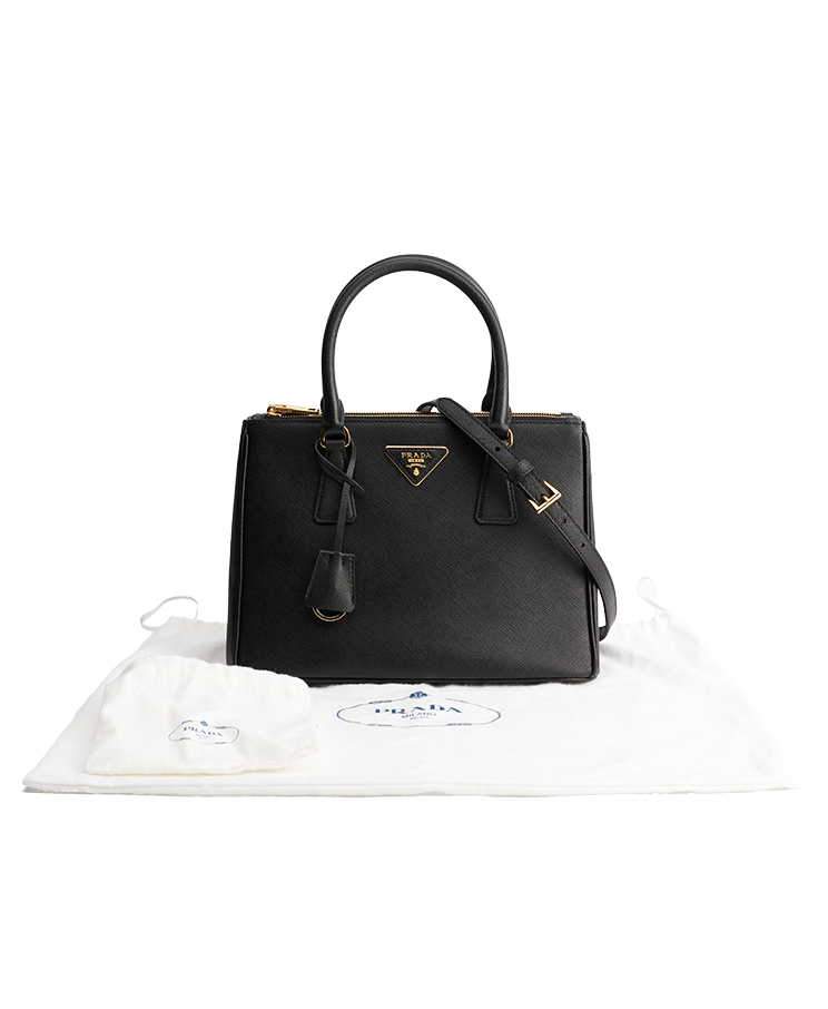 Prada Galleria Double Zip Tote Medium