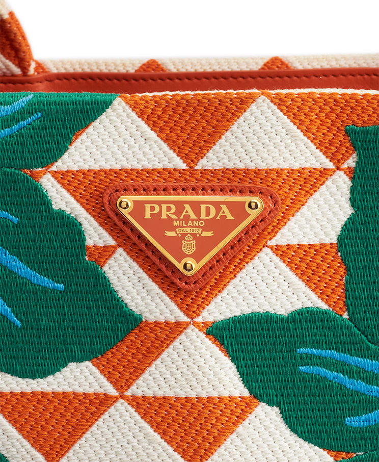 Prada Symbole Hibiscus Tote Large