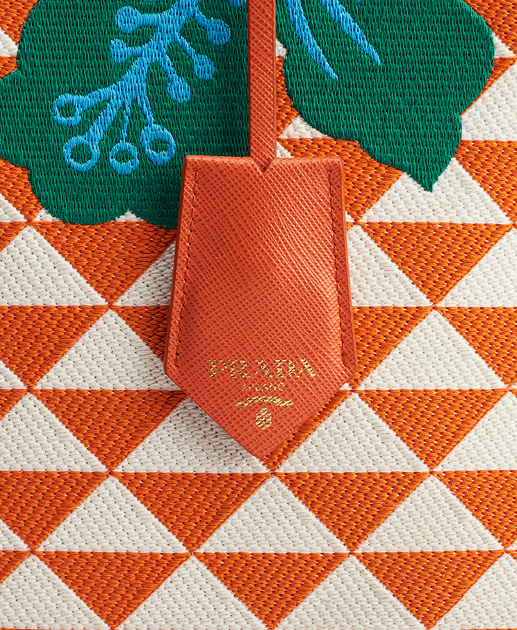 Prada Symbole Hibiscus Tote Large