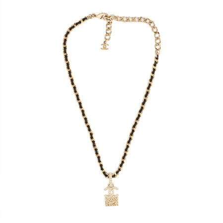 Chanel Crystal Flap Bag Necklace