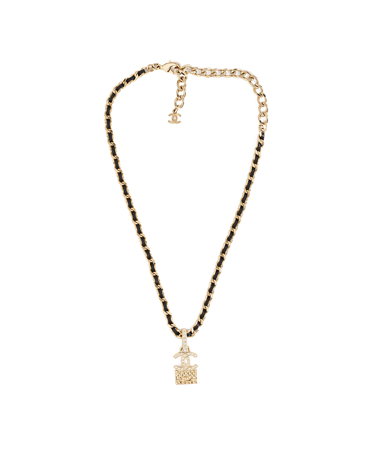 Chanel Crystal Flap Bag Necklace