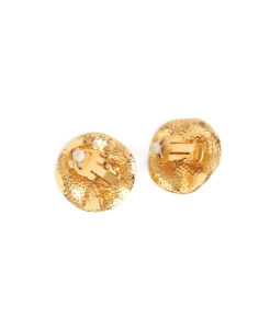Chanel CC Round Clip-On Earrings