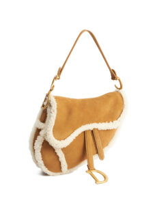 Dior Shearling Saddle Medium