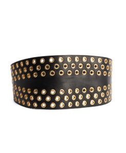 Saint Laurent Eyelet Embellished Waist Belt