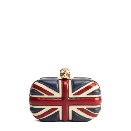 Alexander Mcqueen Britannia Skull Box Clutch