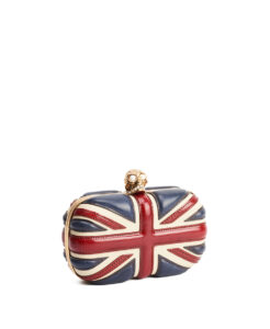 Alexander Mcqueen Britannia Skull Box Clutch