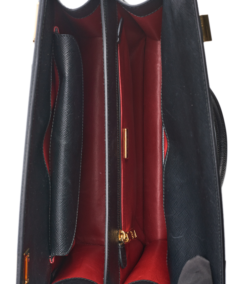 Prada Frame Top-Handle Bag