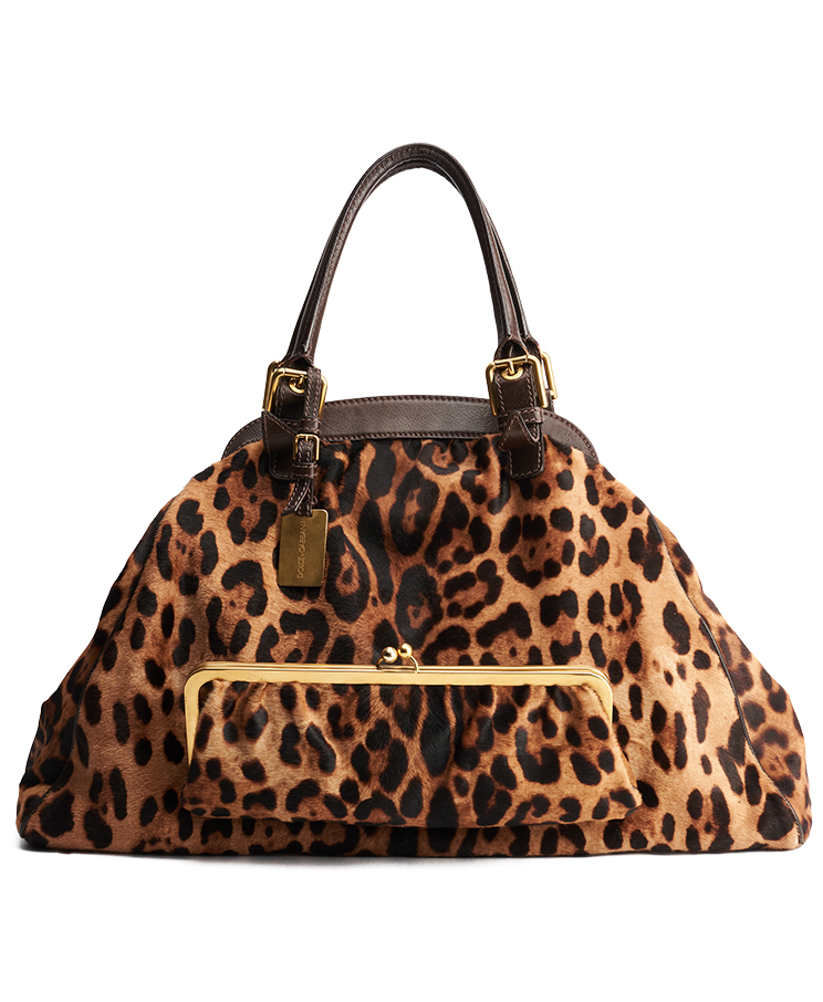 Dolce & Gabbana Front Pocket Kiss-Lock Satchel Bag
