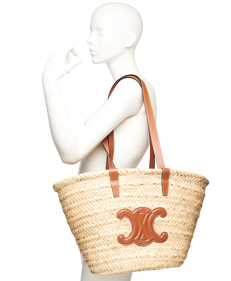 Celine Triomphe Classic Panier Basket Tote Medium