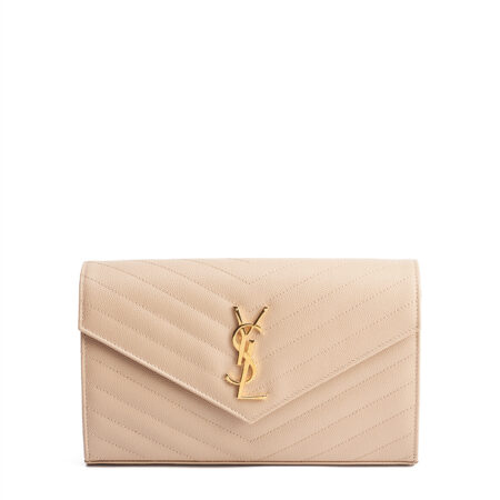 Saint Laurent Cassandre Envelope Chain Wallet