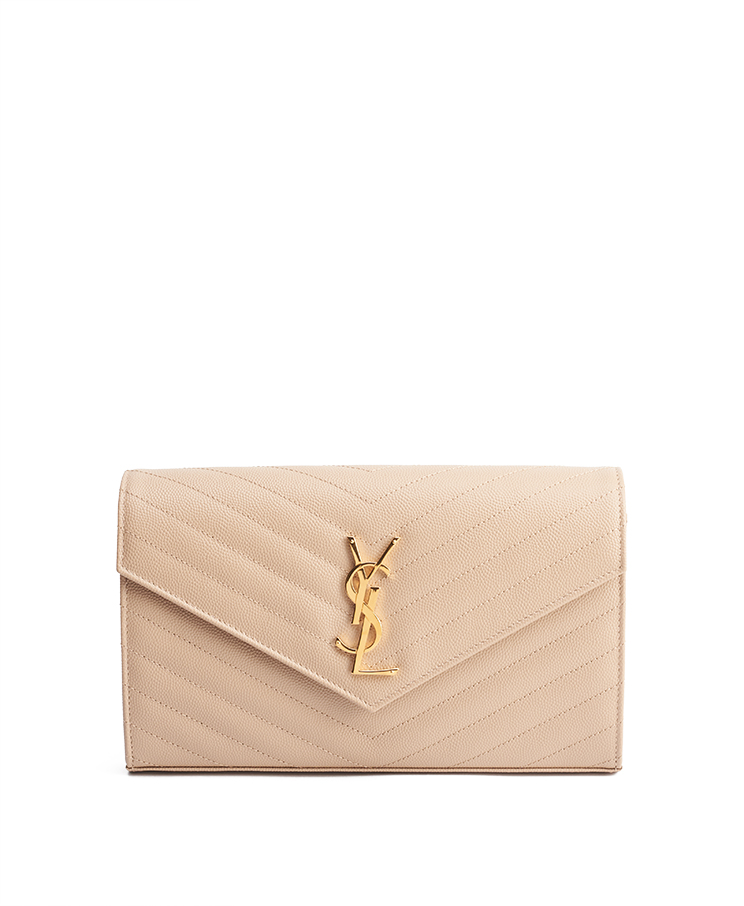 Saint Laurent Cassandre Envelope Chain Wallet
