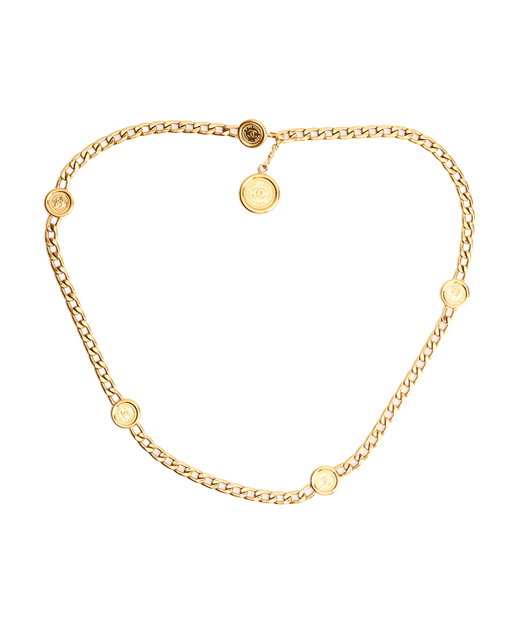 Chanel Medallion Chain-Link Belt