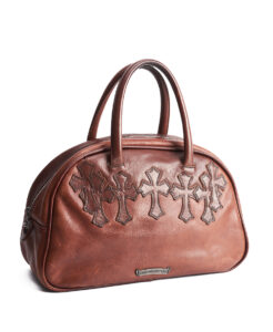 Chrome Hearts Cemetery Cross Patch Bowling Bag
