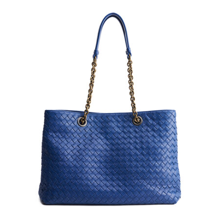Bottega Veneta Double Chain Intrecciato Tote Medium